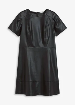 Vestido corto de piel sintética