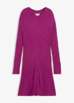 Vestido corto de punto de suave mezcla de viscosa
