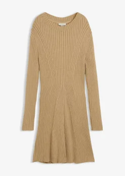 Vestido corto de punto de suave mezcla de viscosa