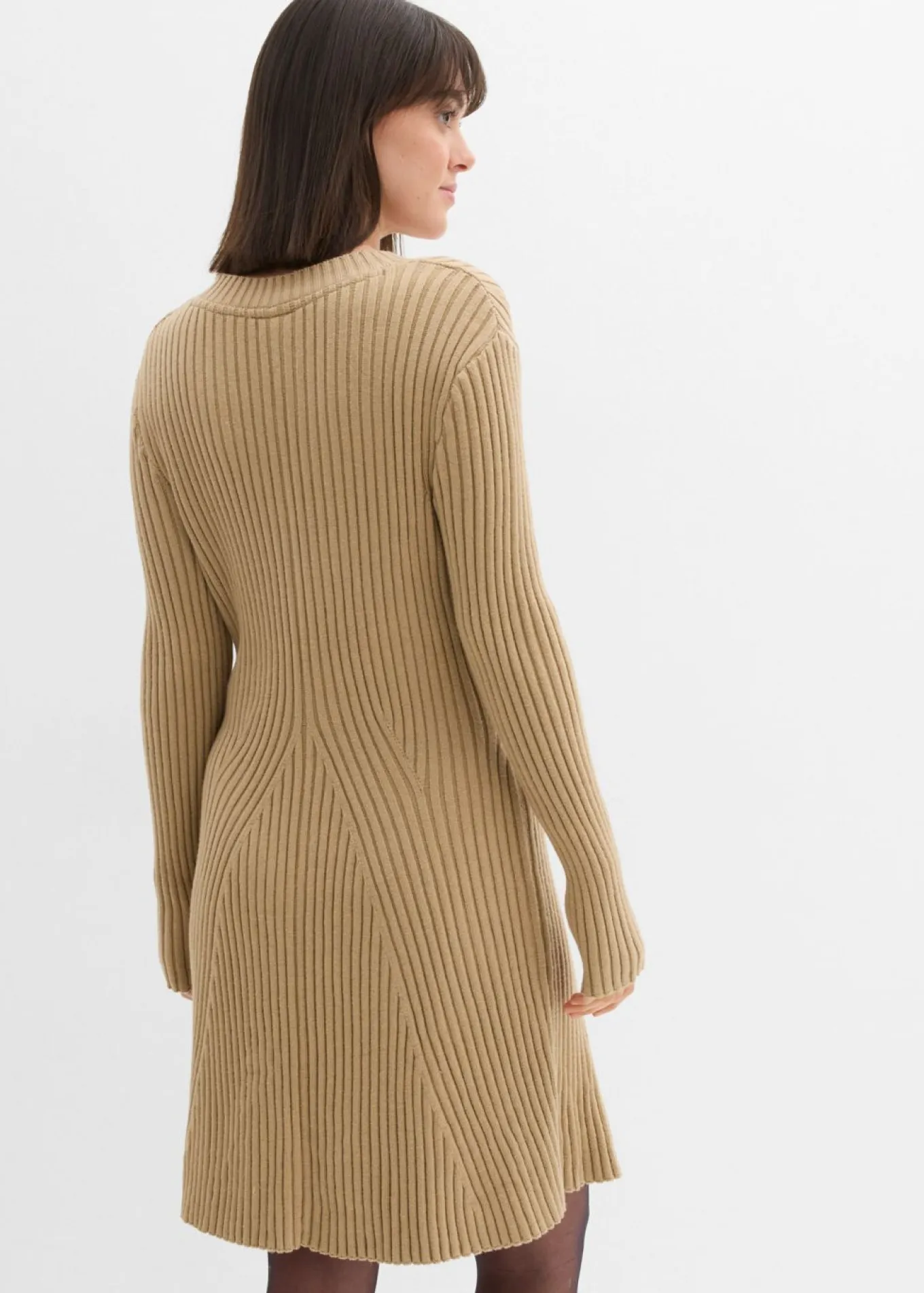 Vestido corto de punto de suave mezcla de viscosa