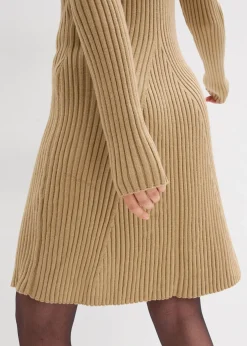 Vestido corto de punto de suave mezcla de viscosa