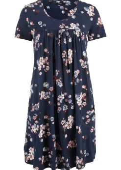 Vestido corto de punto de suave mezcla de viscosa