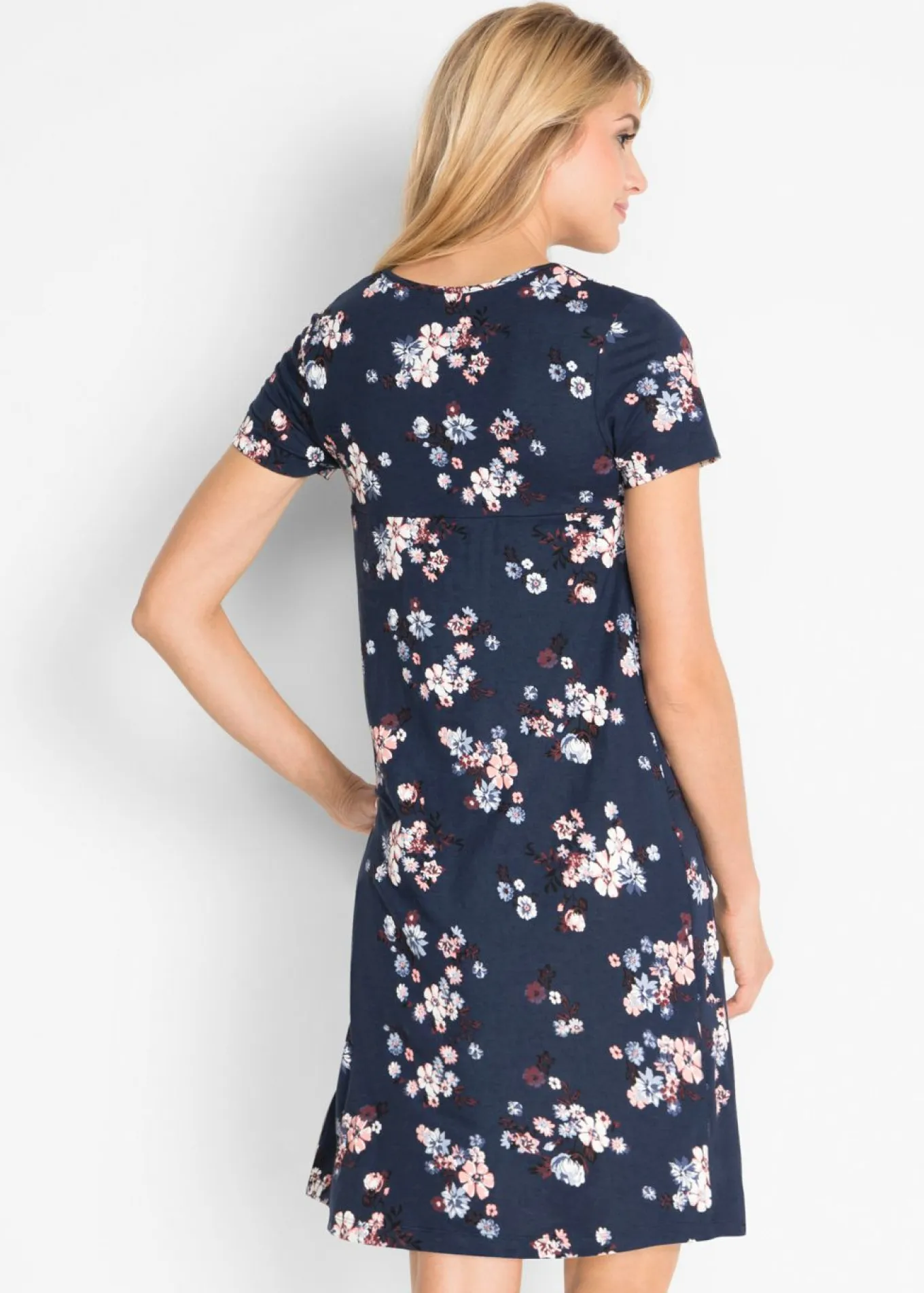 Vestido corto de punto de suave mezcla de viscosa