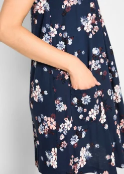 Vestido corto de punto de suave mezcla de viscosa