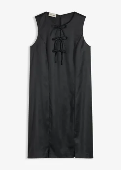 Vestido corto de satén brillante