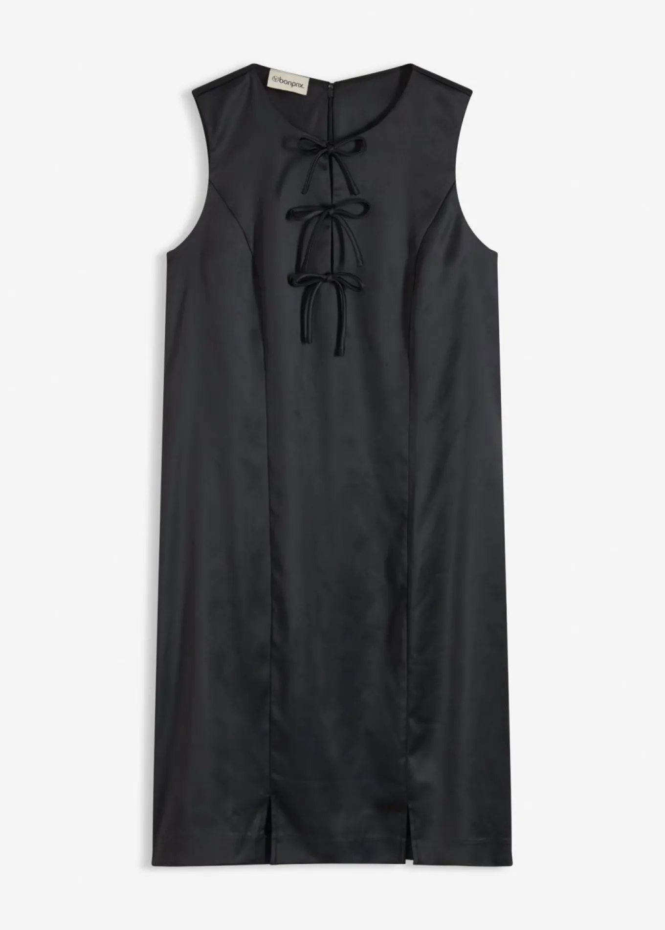 Vestido corto de satén brillante