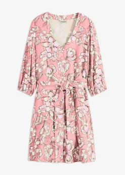 Vestido corto de suave mezcla de viscosa