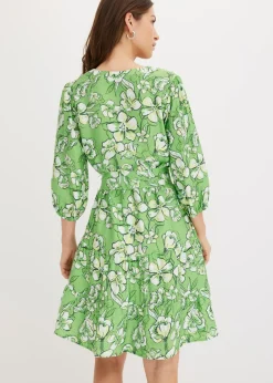 Vestido corto de suave mezcla de viscosa