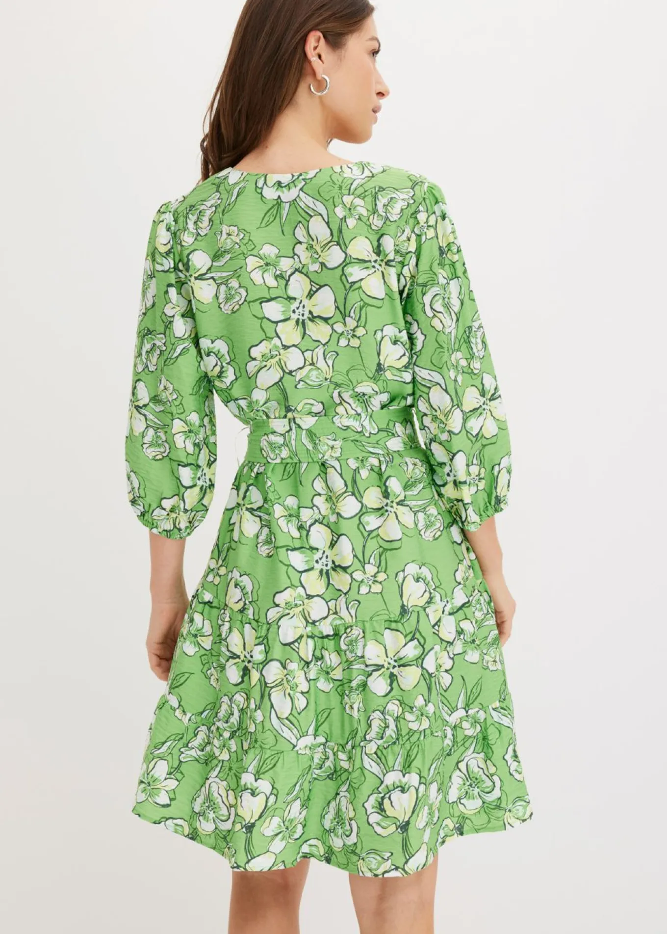 Vestido corto de suave mezcla de viscosa