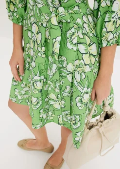 Vestido corto de suave mezcla de viscosa