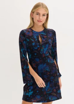Vestido corto de terciopelo fluido