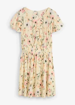 Vestido corto de viscosa fluida