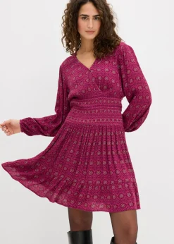 Vestido corto de viscosa fluida