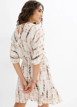 Vestido corto de viscosa fluida