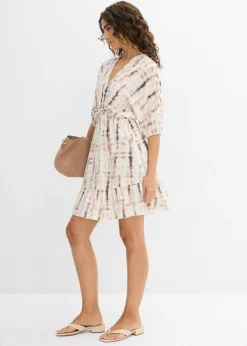 Vestido corto de viscosa fluida