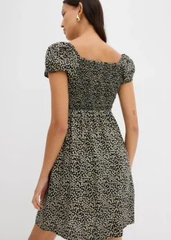 Vestido corto de viscosa fluida