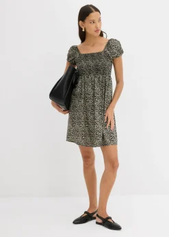 Vestido corto de viscosa fluida