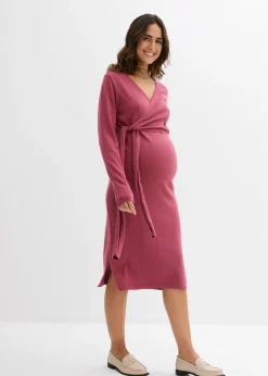 Vestido cruzado de algodón puro para durante y después del embarazo