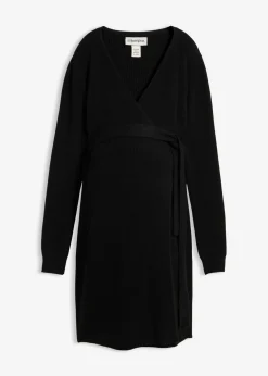 Vestido cruzado de punto para durante y después del embarazo