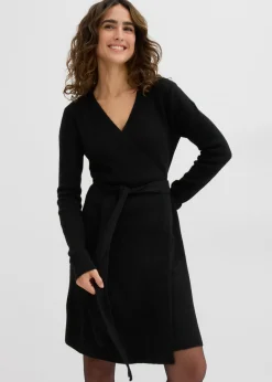 Vestido cruzado de punto para durante y después del embarazo