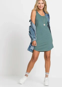 Vestido de algodón con encaje