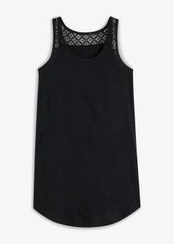 Vestido de algodón con encaje