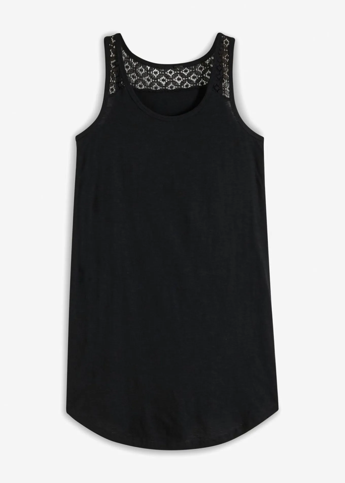 Vestido de algodón con encaje