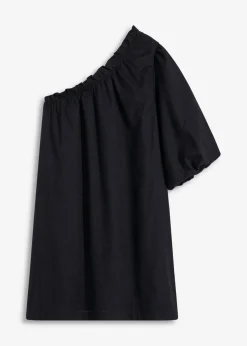 Vestido de algodón con un hombro al descubierto