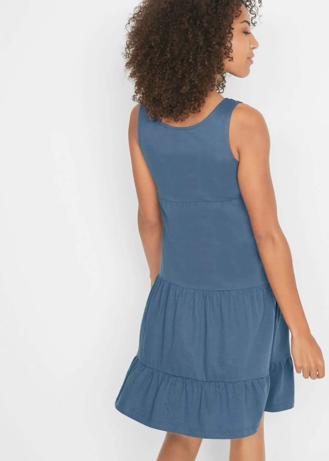 Vestido de algodón corto