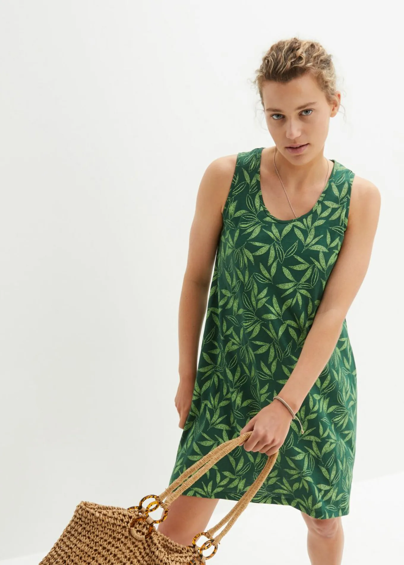 Vestido de algodón de estilo túnica
