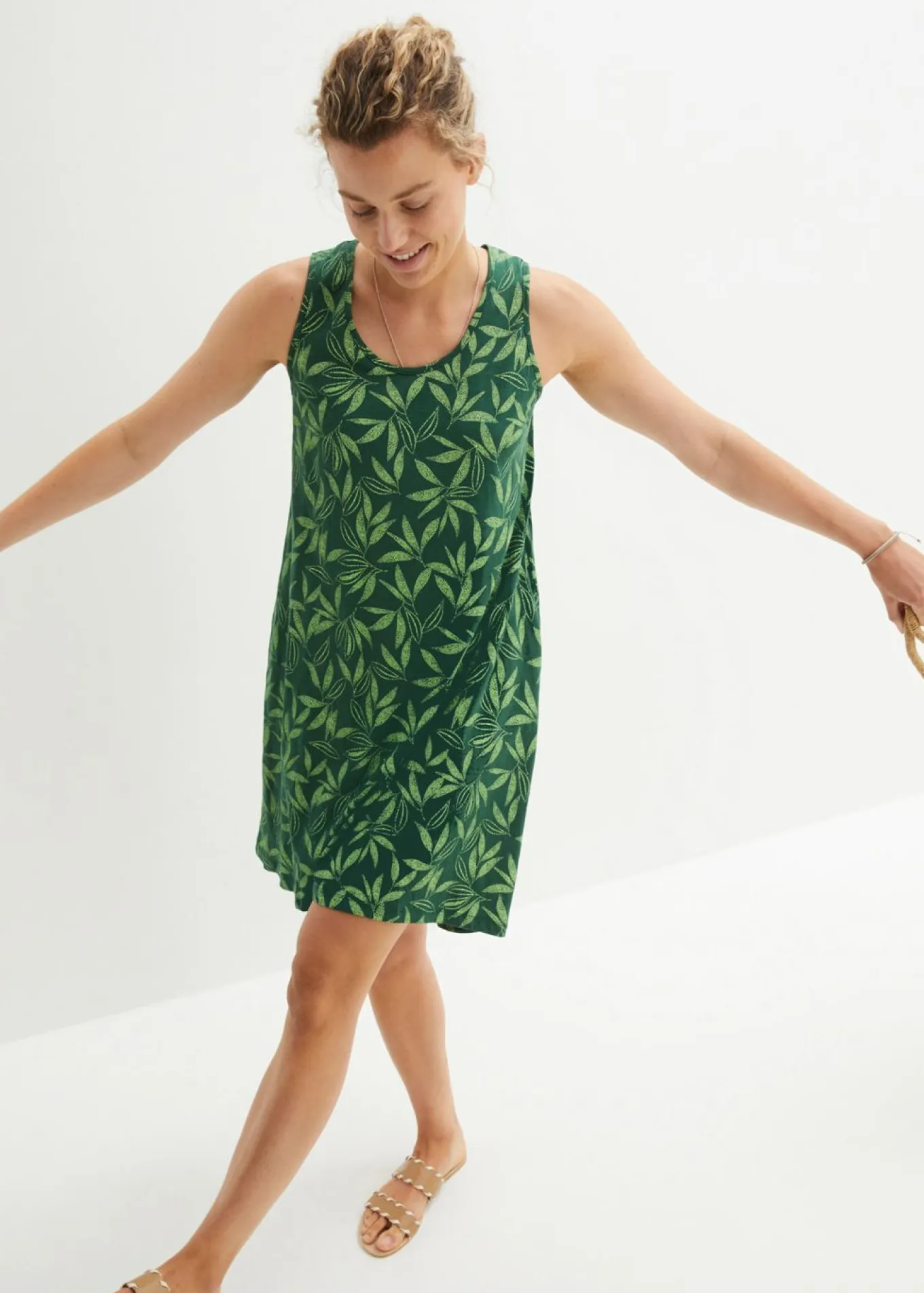 Vestido de algodón de estilo túnica