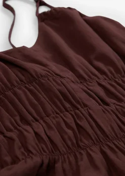 Vestido de algodón orgánico puro con tirantes