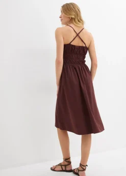 Vestido de algodón orgánico puro con tirantes