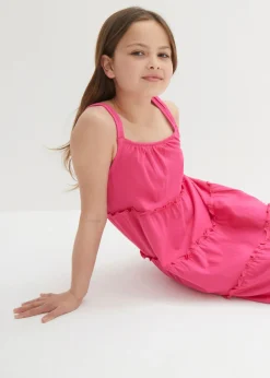 Vestido de algodón orgánico puro con tirantes