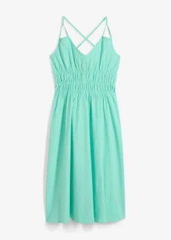 Vestido de algodón orgánico puro con tirantes