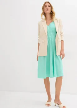 Vestido de algodón orgánico puro con tirantes