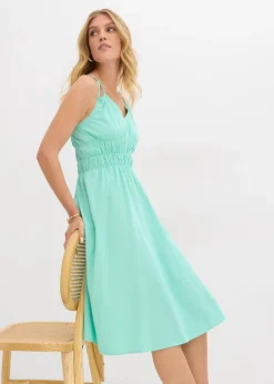 Vestido de algodón orgánico puro con tirantes