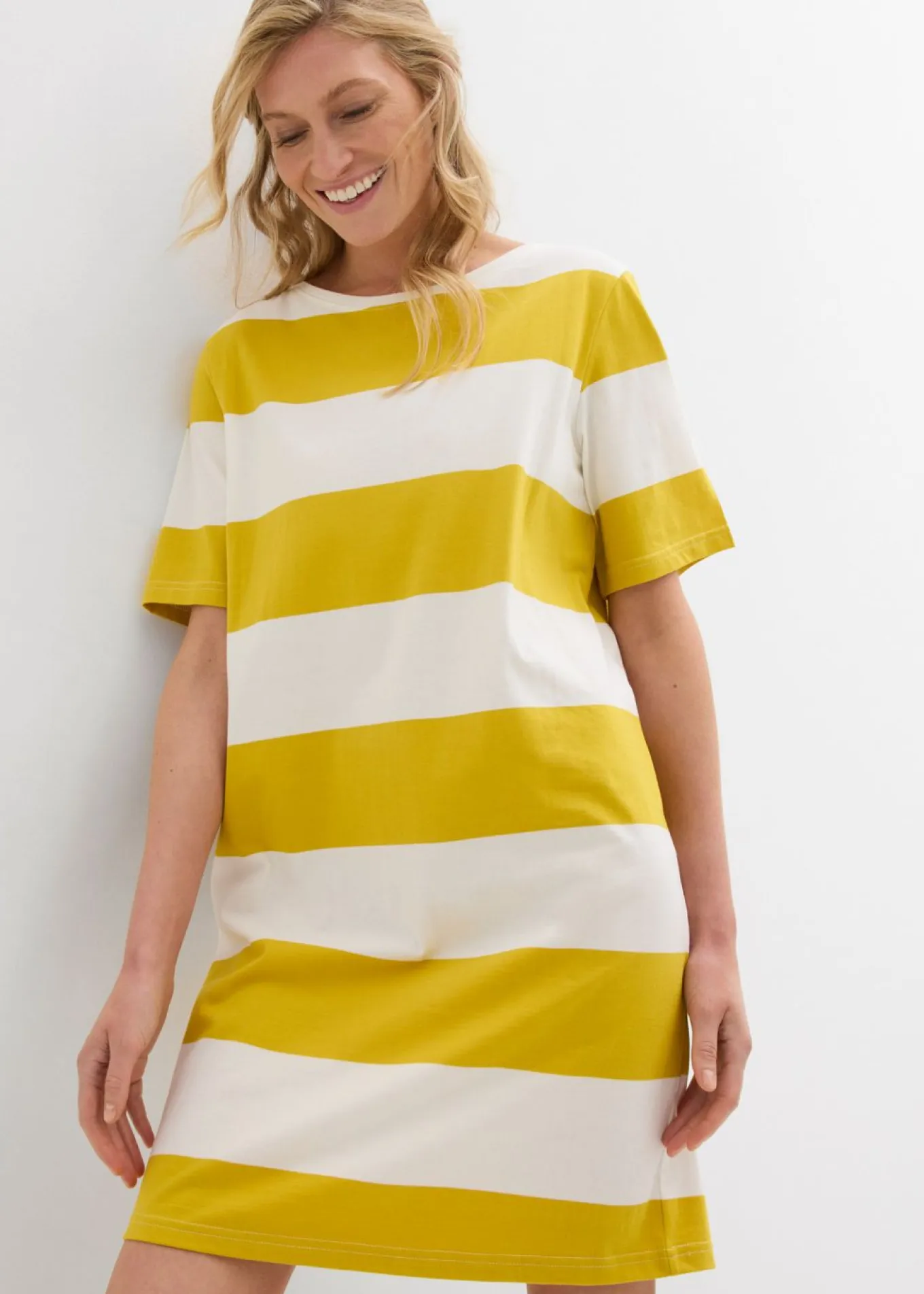 Vestido de algodón orgánico puro con corte boxy