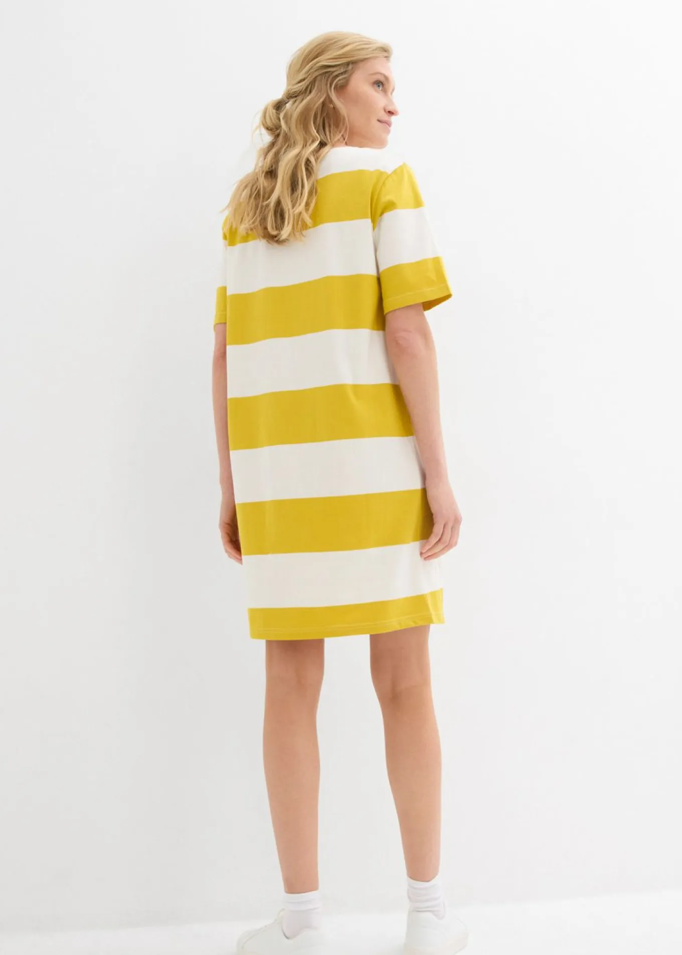 Vestido de algodón orgánico puro con corte boxy