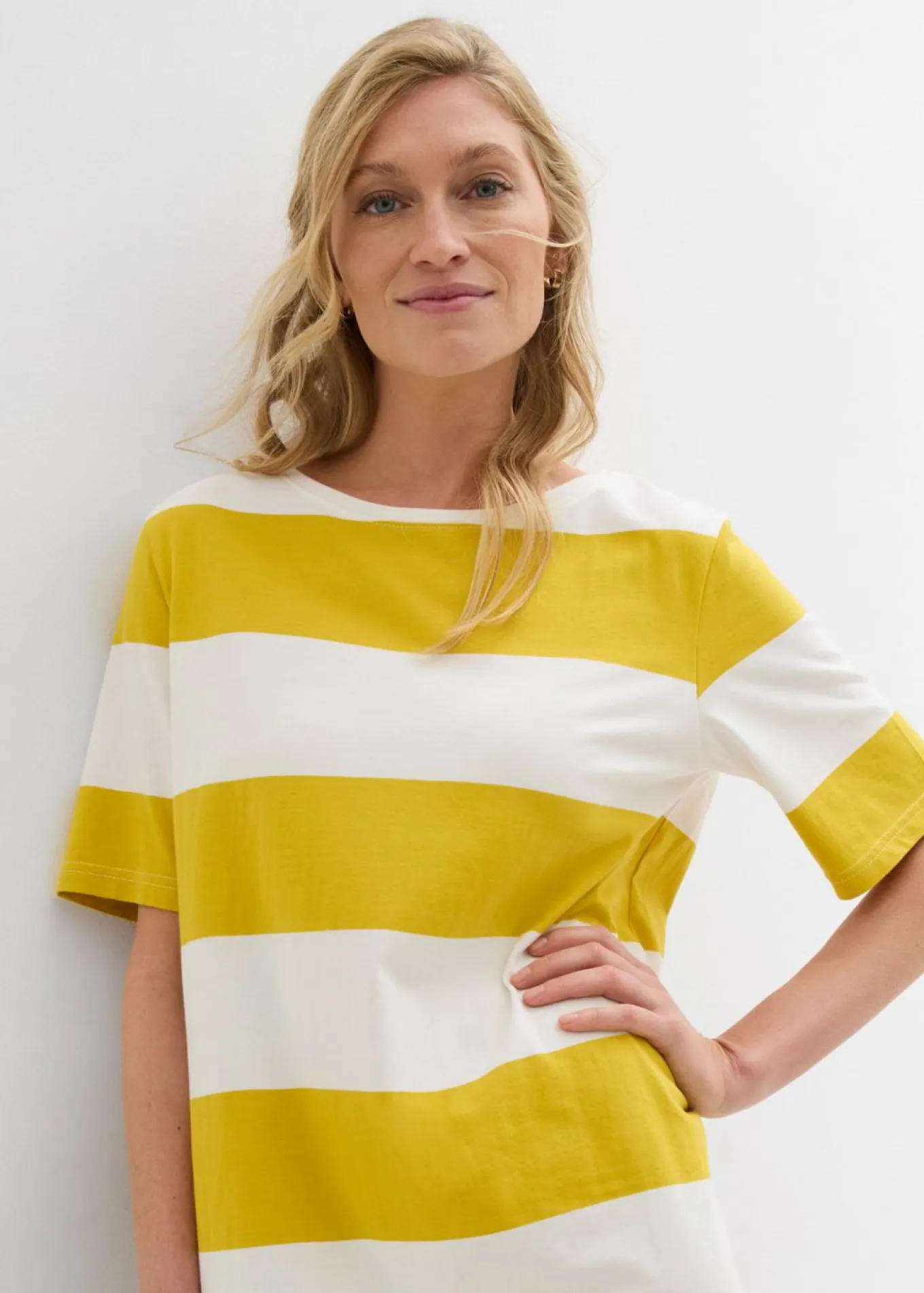 Vestido de algodón orgánico puro con corte boxy