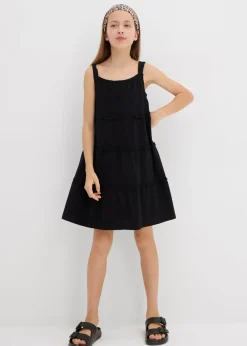 Vestido de algodón orgánico puro con tirantes