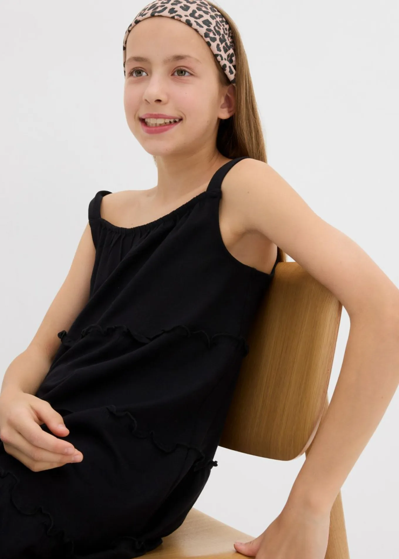Vestido de algodón orgánico puro con tirantes
