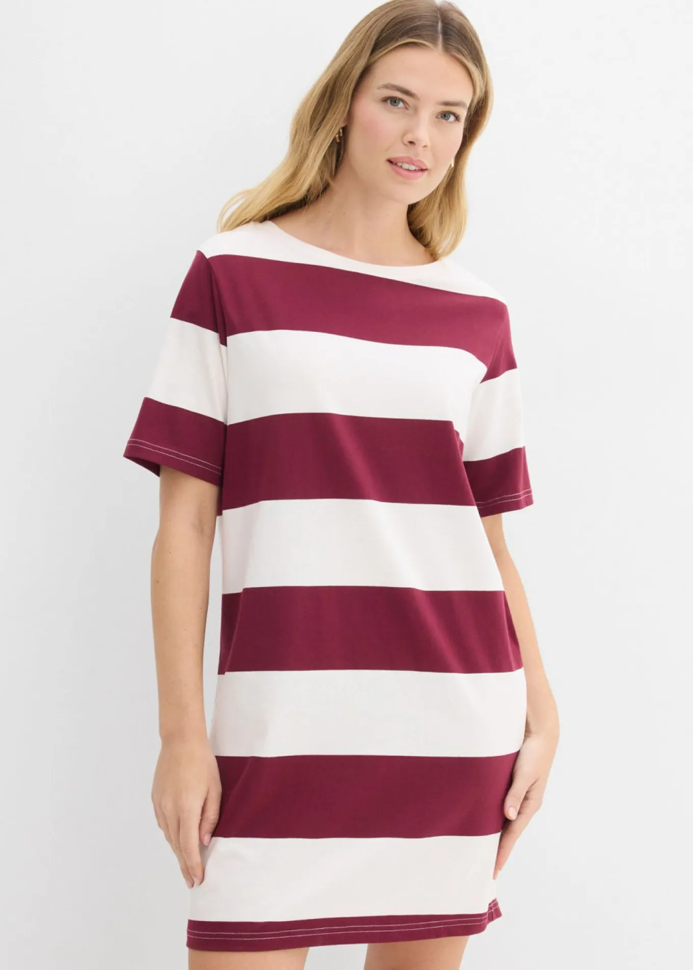 Vestido de algodón orgánico puro con corte boxy
