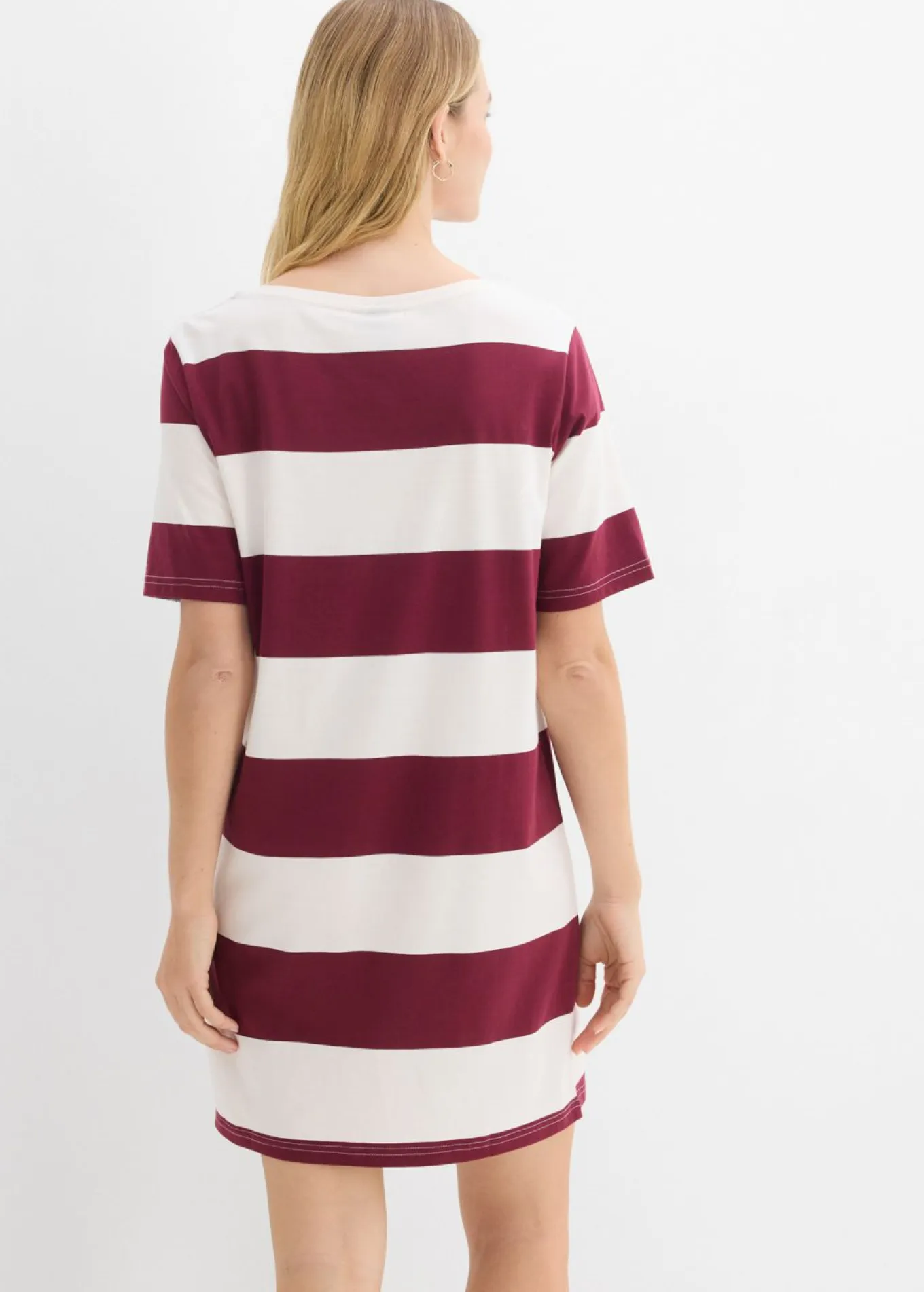 Vestido de algodón orgánico puro con corte boxy