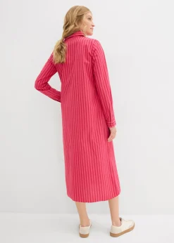 Vestido de algodón puro con cuello de camisa