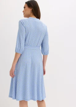 Vestido de blusa en jersey con cordón (2 piezas)