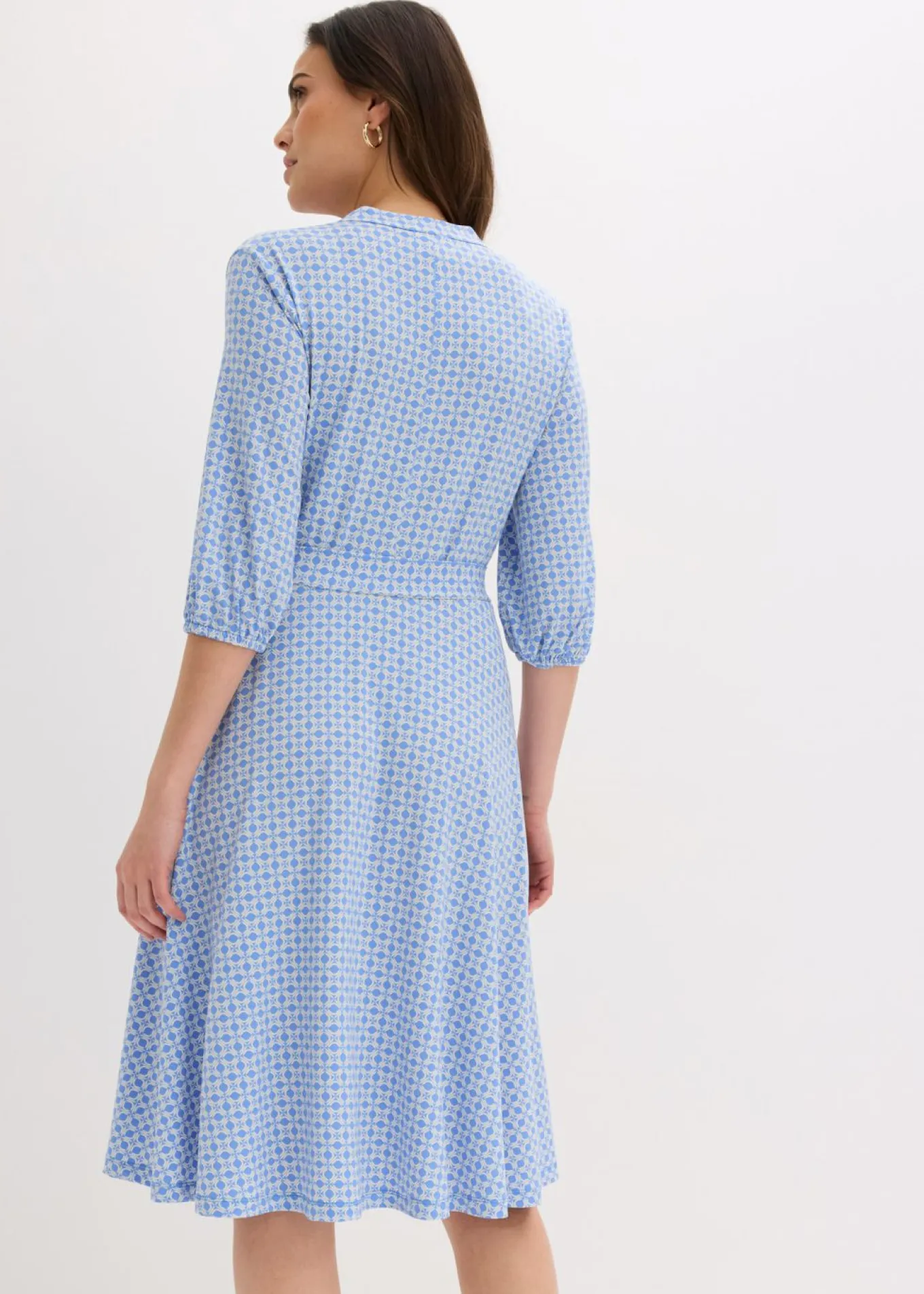 Vestido de blusa en jersey con cordón (2 piezas)