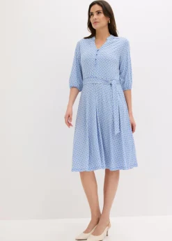 Vestido de blusa en jersey con cordón (2 piezas)