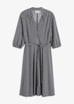 Vestido de blusa en jersey con cordón (2 piezas)