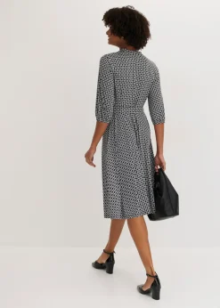Vestido de blusa en jersey con cordón (2 piezas)